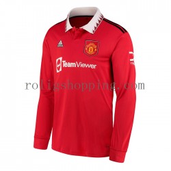 Fotbollströja Manchester United Män Hemmaställ 2022-2023 Lång ärm