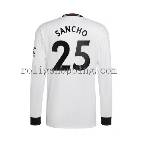 Fotbollströja Manchester United Jadon Sancho 25 Män Bortaställ 2022-2023 Lång ärm