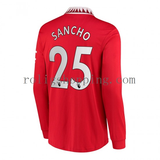 Fotbollströja Manchester United Jadon Sancho 25 Män Hemmaställ 2022-2023 Lång ärm