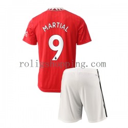 Fotbollströja Manchester United Martial 9 Barn Hemmaställ 2022-2023 Kort ärm