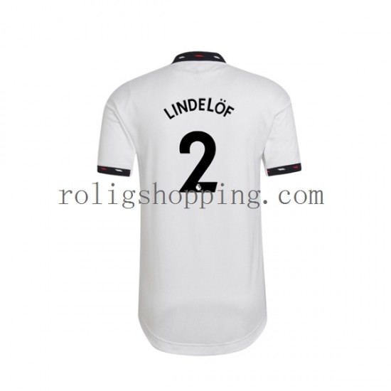 Fotbollströja Manchester United Victor Lindelof 2 Män Bortaställ 2022-2023 Kort ärm