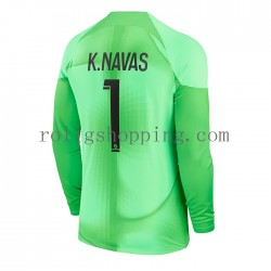 Fotbollströja Paris Saint-Germain K.Navas 1 Målvakt Män Hemmaställ 2022-2023 Lång ärm