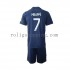 Fotbollströja Paris Saint-Germain Mbappé 7 Barn Hemmaställ 2022-2023 Kort ärm
