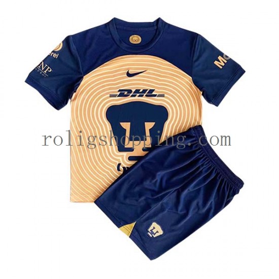Fotbollströja Pumas UNAM Barn Bortaställ 2022-2023 Kort ärm