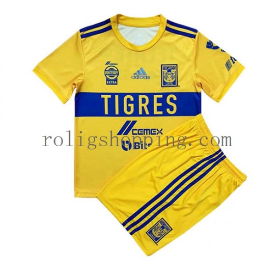 Fotbollströja Tigres UANL Barn Hemmaställ 2022-2023 Kort ärm