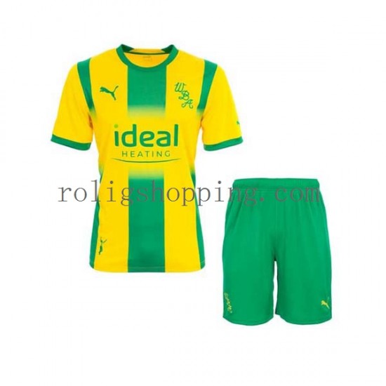 Fotbollströja West Bromwich Albion Barn Bortaställ 2022-2023 Kort ärm