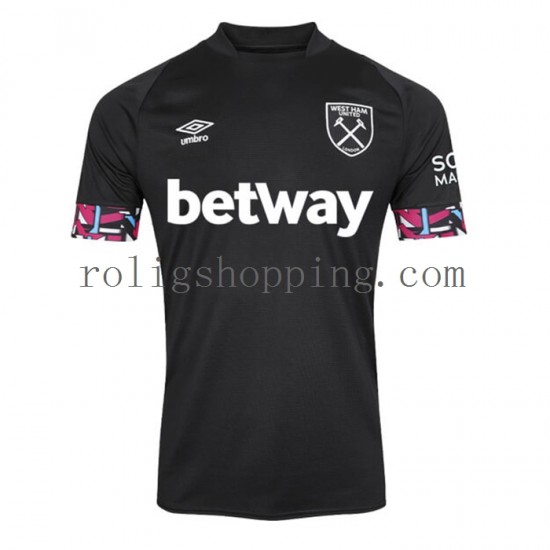 Fotbollströja West Ham United Män Bortaställ 2022-2023 Kort ärm