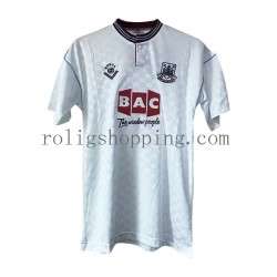 Fotbollströja West Ham United Retro Män Bortaställ 1989-1990 Kort ärm
