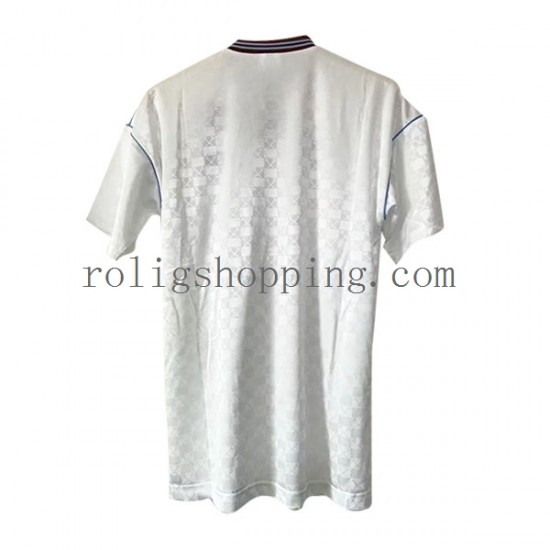 Fotbollströja West Ham United Retro Män Bortaställ 1989-1990 Kort ärm