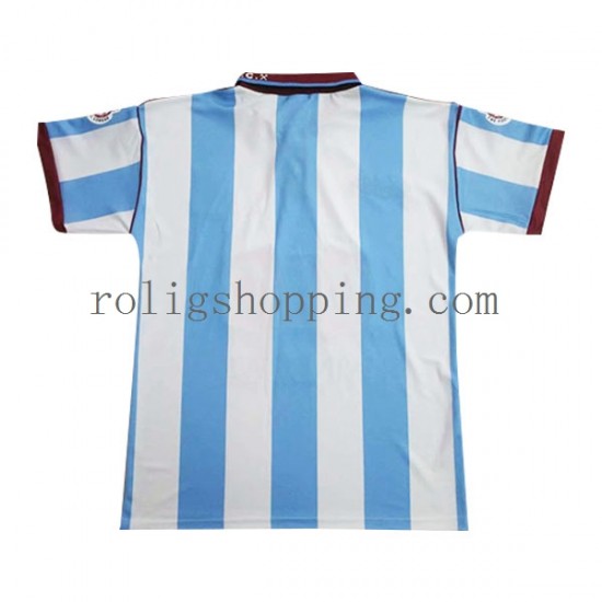 Fotbollströja West Ham United Retro Män Bortaställ 1991-1992 Kort ärm