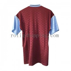 Fotbollströja West Ham United Retro Män Hemmaställ 1989-1990 Kort ärm