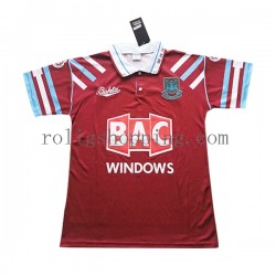 Fotbollströja West Ham United Retro Män Hemmaställ 1991-1992 Kort ärm