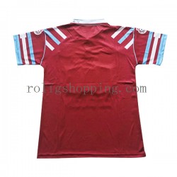 Fotbollströja West Ham United Retro Män Hemmaställ 1991-1992 Kort ärm