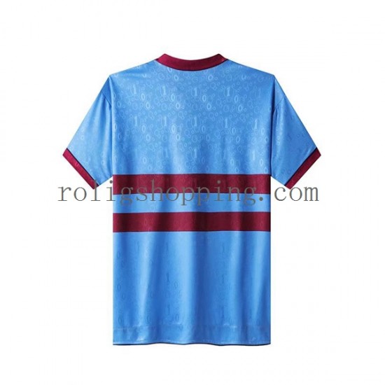 Fotbollströja West Ham United Retro Män Hemmaställ 1995-1996 Kort ärm