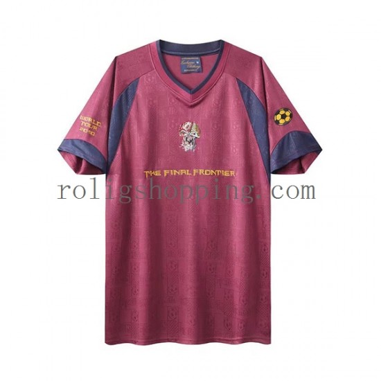 Fotbollströja West Ham United Iron Maiden Retro Män Bortaställ 2010 Kort ärm