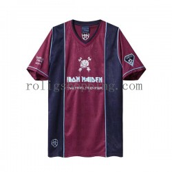 Fotbollströja West Ham United Iron Maiden Retro Män Bortaställ 2011 Kort ärm