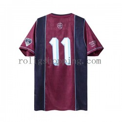 Fotbollströja West Ham United Iron Maiden Retro Män Bortaställ 2011 Kort ärm