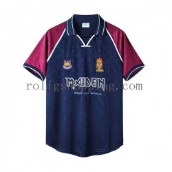 Fotbollströja West Ham United Iron Maiden Retro Män Hemmaställ 1999 Kort ärm