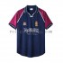 Fotbollströja West Ham United Iron Maiden Retro Män Hemmaställ 1999 Kort ärm