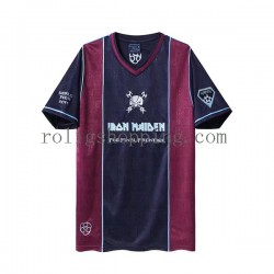 Fotbollströja West Ham United Iron Maiden Retro Män Hemmaställ 2011 Kort ärm