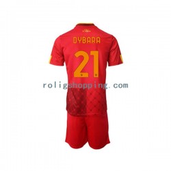 Fotbollströja AS Roma Paulo Dybala 21 Barn Hemmaställ 2022-2023 Kort ärm