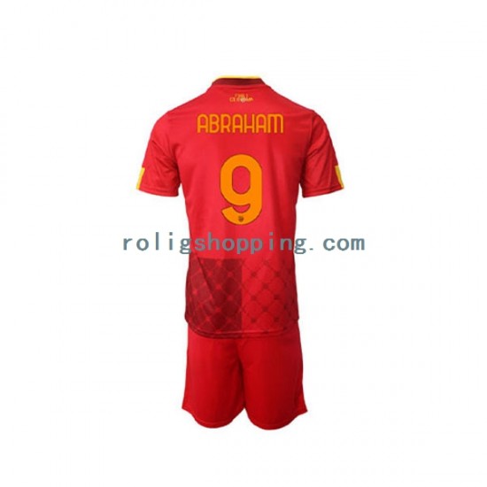 Fotbollströja AS Roma Tammy Abraham 9 Barn Hemmaställ 2022-2023 Kort ärm