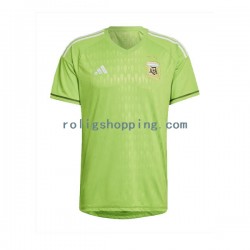 Fotbollströja Argentina Målvakt Män Bortaställ World Cup 2022 Kort ärm