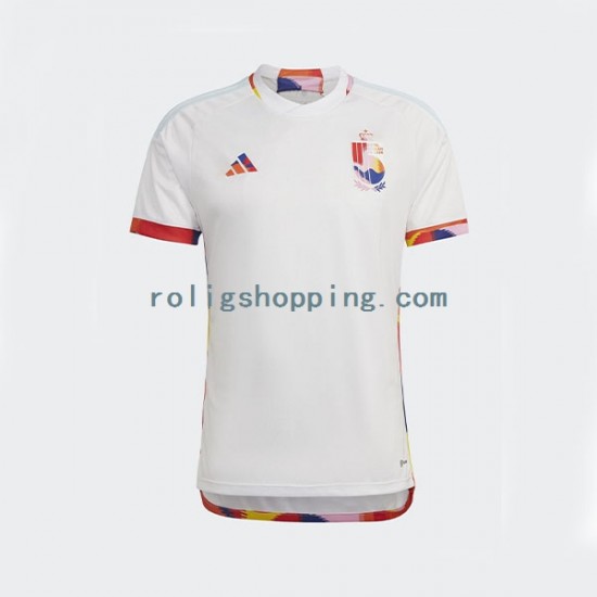 Fotbollströja Belgien Män Bortaställ World Cup 2022 Kort ärm