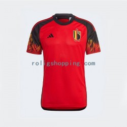 Fotbollströja Belgien Män Hemmaställ World Cup 2022 Kort ärm
