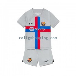 Fotbollströja FC Barcelona Barn Tredjeställ 2022-2023 Kort ärm