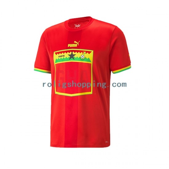 Fotbollströja Ghana Män Bortaställ World Cup 2022 Kort ärm