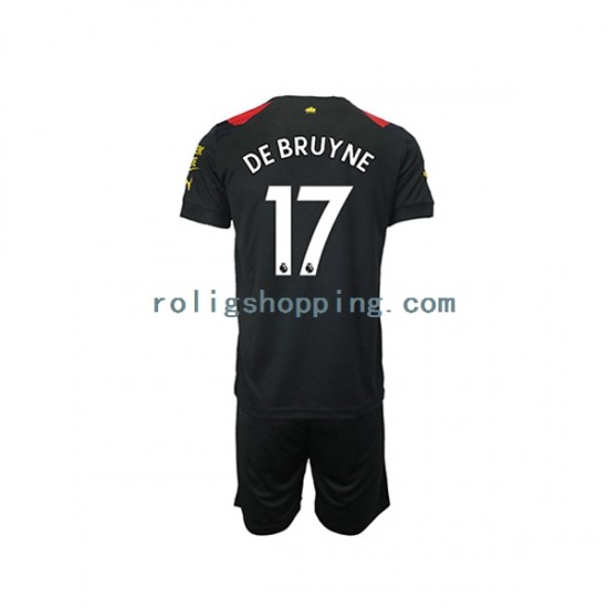 Fotbollströja Manchester City De Bruyne 17 Barn Bortaställ 2022-2023 Kort ärm