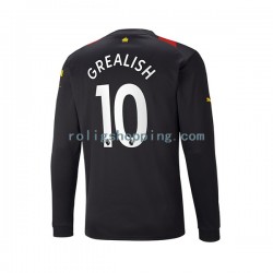 Fotbollströja Manchester City Grealish 10 Män Bortaställ 2022-2023 Lång ärm