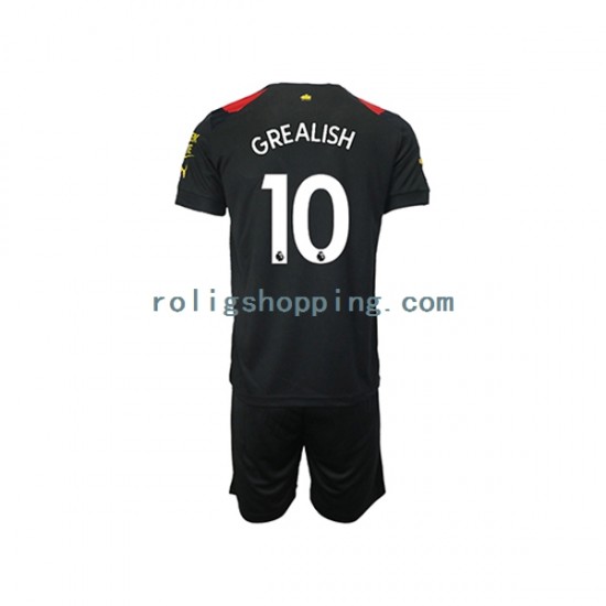 Fotbollströja Manchester City Grealish 10 Barn Bortaställ 2022-2023 Kort ärm