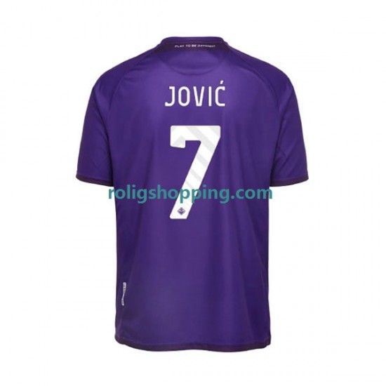 Fotbollströja Fiorentina Jovic 7 Män Hemmaställ 2022-2023 Kort ärm