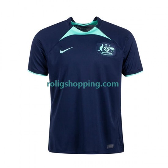 Fotbollströja Australien Män Bortaställ World Cup 2022 Kort ärm