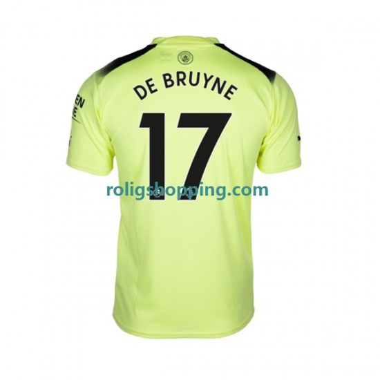 Fotbollströja Manchester City De Bruyne 17 Män Tredjeställ 2022-2023 Kort ärm