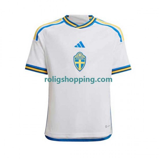 Fotbollströja Sverige Män Bortaställ 2022 Kort ärm