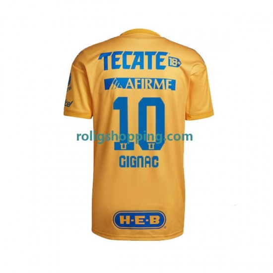 Fotbollströja Tigres UANL André-Pierre Gignac 10 Män Hemmaställ 2022-2023 Kort ärm
