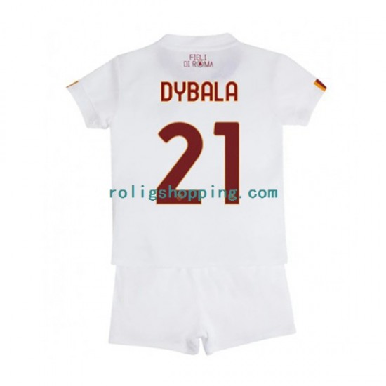 Fotbollströja AS Roma Paulo Dybala 21 Barn Bortaställ 2022-2023 Kort ärm