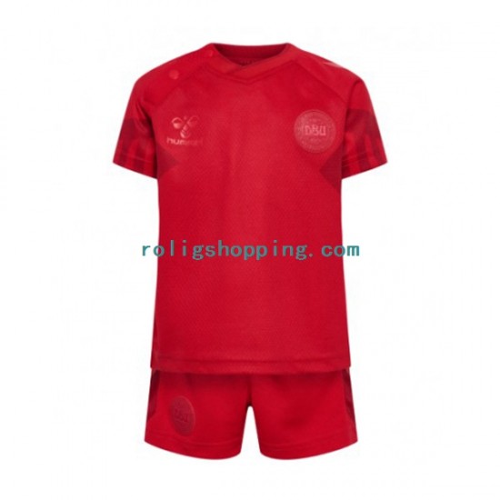 Fotbollströja Danmark Barn Hemmaställ World Cup 2022 Kort ärm