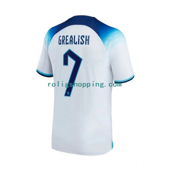Fotbollströja England Grealish 7 Män Hemmaställ World Cup 2022 Kort ärm