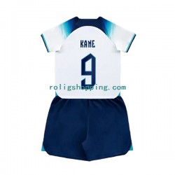 Fotbollströja England Kane 9 Barn Hemmaställ World Cup 2022 Kort ärm
