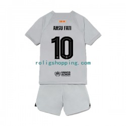 Fotbollströja FC Barcelona Ansu Fat 10 Barn Tredjeställ 2022-2023 Kort ärm