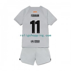 Fotbollströja FC Barcelona Ferran Torres 11 Barn Tredjeställ 2022-2023 Kort ärm