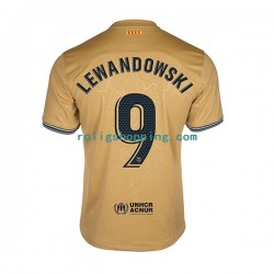 Fotbollströja FC Barcelona Lewandowski 9 Män Bortaställ 2022-2023 Kort ärm
