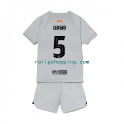 Fotbollströja FC Barcelona Sergio Busquets 5 Barn Tredjeställ 2022-2023 Kort ärm