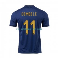 Fotbollströja Frankrike Dembele 11 Män Hemmaställ World Cup 2022 Kort ärm