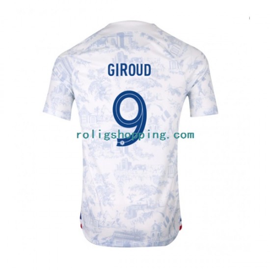 Fotbollströja Frankrike Olivier Giroud 9 Män Bortaställ World Cup 2022 Kort ärm