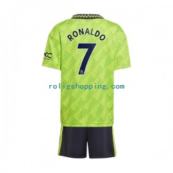 Fotbollströja Manchester United Cristiano Ronaldo 7 Barn Tredjeställ 2022-2023 Kort ärm